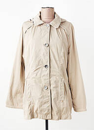 Imperméable capuche amovible a capuche beige STEINBOCK femme