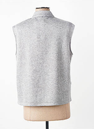 Gilet sans manche poches gris FRANK WALDER femme