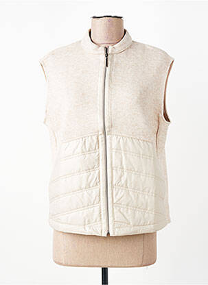 Gilet sans manche poches beige FRANK WALDER femme
