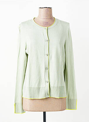 Gilet manches longues resserrée sur le bas vert GERRY WEBER femme