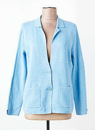 Gilet manches longues stretch bleu FRANK WALDER femme