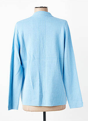 Gilet manches longues stretch bleu FRANK WALDER femme