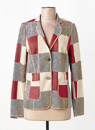 Blazer poches rouge FRANK WALDER femme