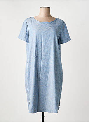 Robe mi-longue manches courtes manches courtes bleu GERRY WEBER femme