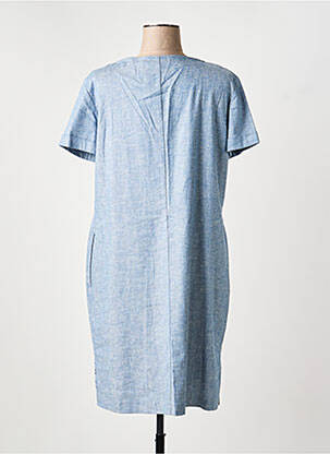 Robe mi-longue manches courtes manches courtes bleu GERRY WEBER femme