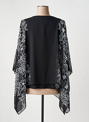 Top coupe fluide manches 3/4 noir JOSEPH RIBKOFF femme