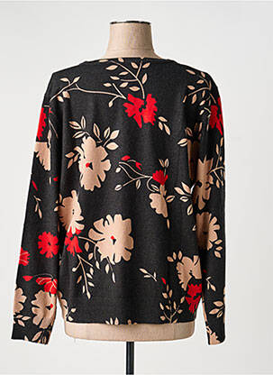 Pull col v manches longues noir ESCORPION femme