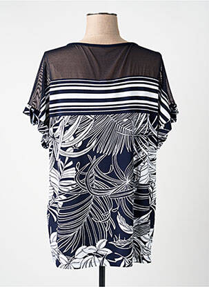 T-shirt coupe droite manches courtes bleu JOSEPH RIBKOFF femme