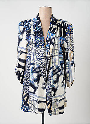 Blazer coupe cintrée bleu JOSEPH RIBKOFF femme