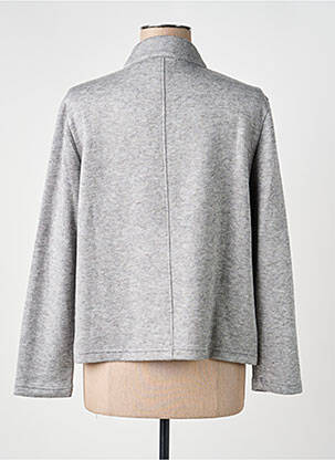 Gilet manches longues stretch gris FRANK WALDER femme