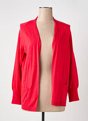 Gilet manches courtes resserrée sur le bas rouge FRANK WALDER femme