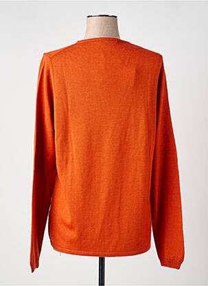Pull coupe cintrée manches longues orange ESCORPION femme
