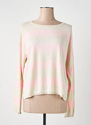 Pull tissage chiné manches longues rose GERRY WEBER femme