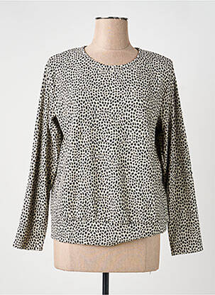 Pull stretch manches longues beige FRANK WALDER femme