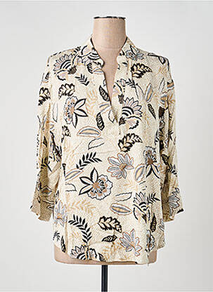 Blouse imprimé fleurs manches 3/4 beige TAIFUN femme