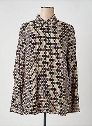 Chemisier coupe cintrée manches longues marron GERRY WEBER femme