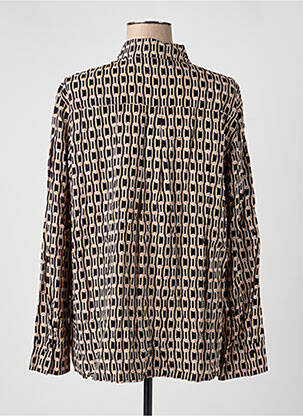 Chemisier coupe cintrée manches longues marron GERRY WEBER femme