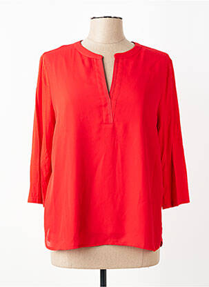 Blouse manches 3/4 manches 3/4 rouge FRANK WALDER femme