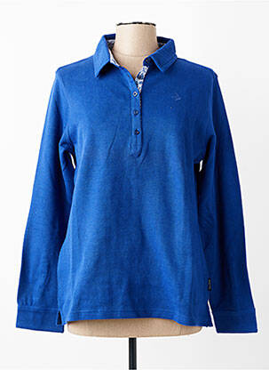 Polo manches longues manches longues bleu CAPTAIN CORSAIRE femme