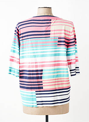 Pull col v manches courtes rose ESCORPION femme