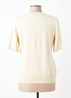 Pull stretch manches courtes beige TAIFUN femme