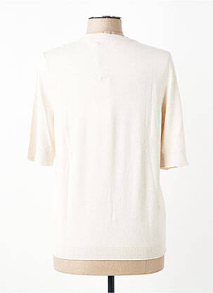 Pull tissage chiné manches courtes beige GERRY WEBER femme