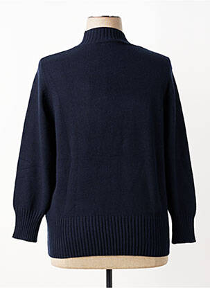 Pull stretch manches longues bleu FRANK WALDER femme
