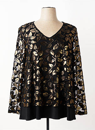 Top coupe fluide manches longues noir JOSEPH RIBKOFF femme