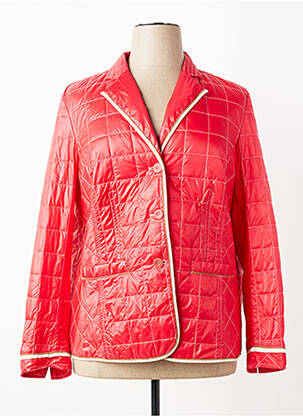 Doudoune poches sans capuche rouge STEINBOCK femme