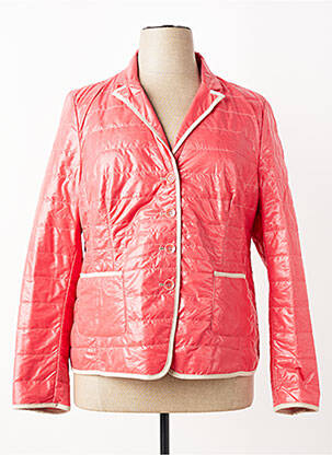 Doudoune manches longues sans capuche rose STEINBOCK femme