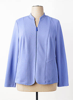 Veste chic col v bleu FRANK WALDER femme
