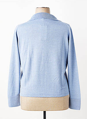 Pull tissage chiné manches longues bleu ESCORPION femme