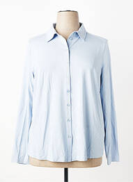 Chemisier coupe cintrée manches longues bleu GERRY WEBER femme