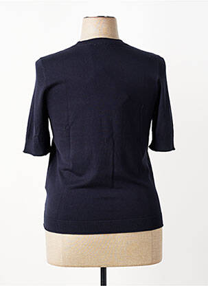 Pull stretch manches courtes bleu GERRY WEBER femme