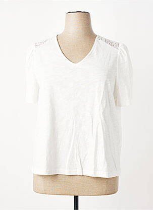T-shirt col v manches courtes beige GERRY WEBER femme