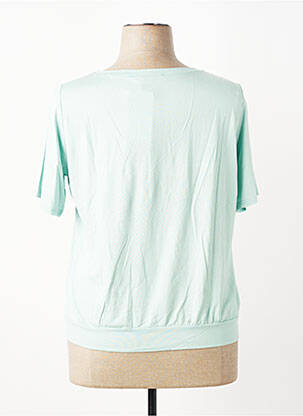 T-shirt stretch manches courtes vert FRANK WALDER femme