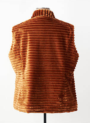 Gilet sans manche poches marron FRANK WALDER femme