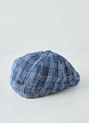 Casquette tissage popeline bleu STETSON homme