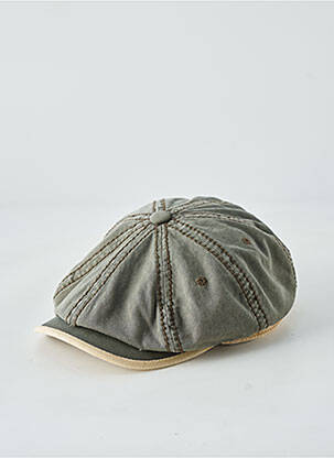 Casquette tissage popeline vert STETSON homme