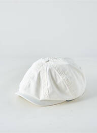 Casquette tissage popeline blanc STETSON homme