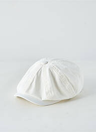 Casquette tissage popeline blanc STETSON homme