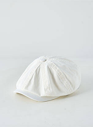Casquette tissage popeline blanc STETSON homme