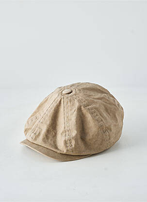 Casquette visière souple beige STETSON homme
