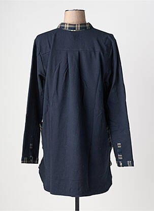 Tunique manches longues col chemisier bleu RHUM RAISIN femme