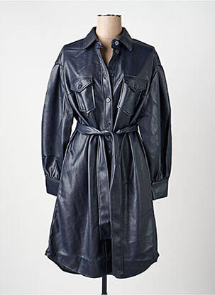 Manteau long coupe cintrée sans capuche noir ESSENTIEL ANTWERP femme