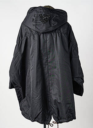 Doudoune fermeture zippée sous rabat pressionné a capuche noir BAZAR DELUXE femme