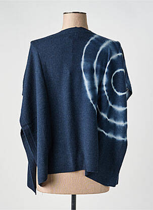 Poncho coupe ample bleu FIVE femme