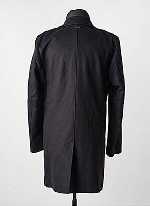 Manteau long manches longues sans capuche noir STRELLSON homme