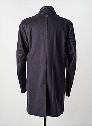Manteau long manches longues sans capuche bleu STRELLSON homme