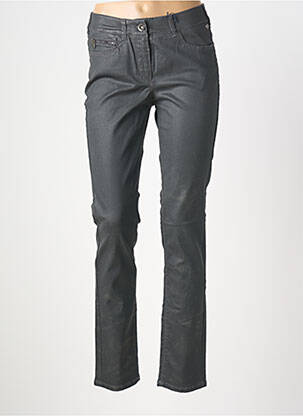 Pantalon slim tissage enduit gris ATELIER GARDEUR femme